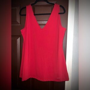 Torrid Bold Red V-Neck Tank Top